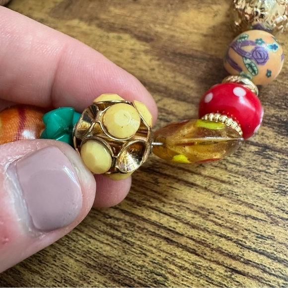 Vintage M. Haskell Bohemian Chunky Mixed Bead Necklace - Picture 6 of 6